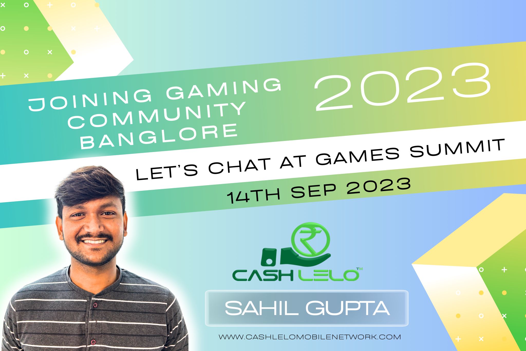 2023 Sahil Gupta as a Cashlelo Digital Performance Network representative